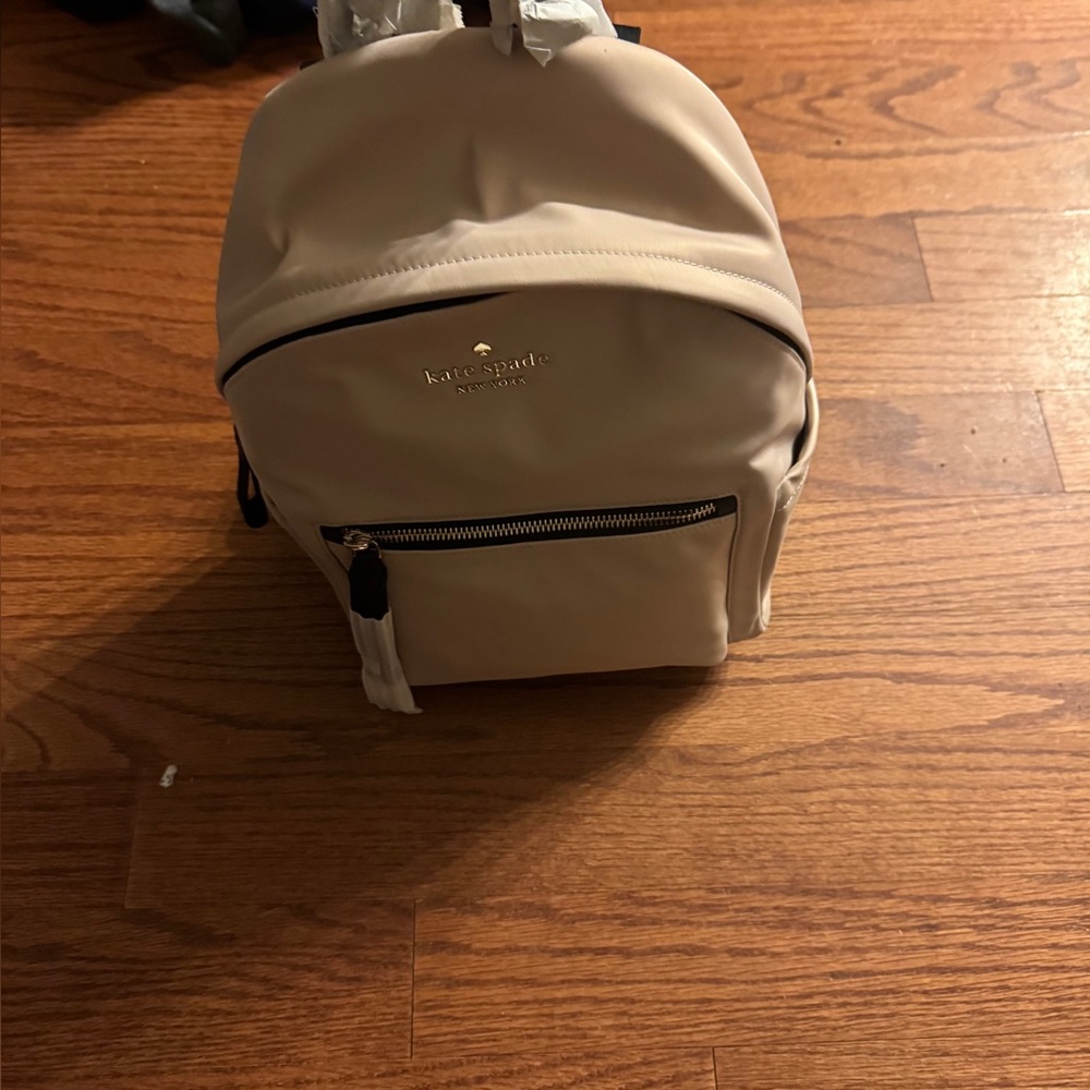 Kate Spade Cream Backpack with Front Pocket